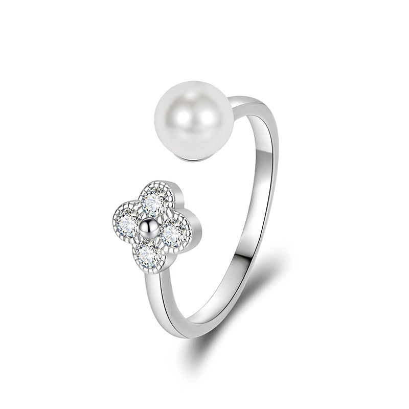 Delicate Artisan Pearl Ring