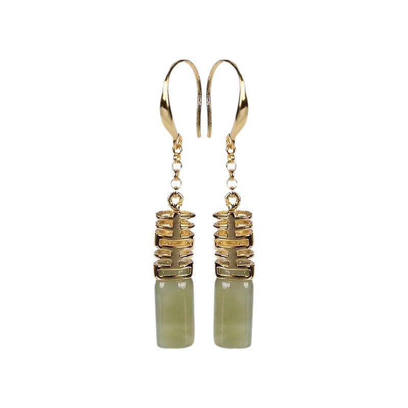 Vintage Handmade Gold Earring