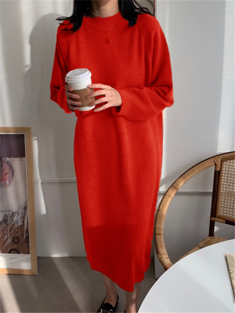 JO | Cozy knit midi dress