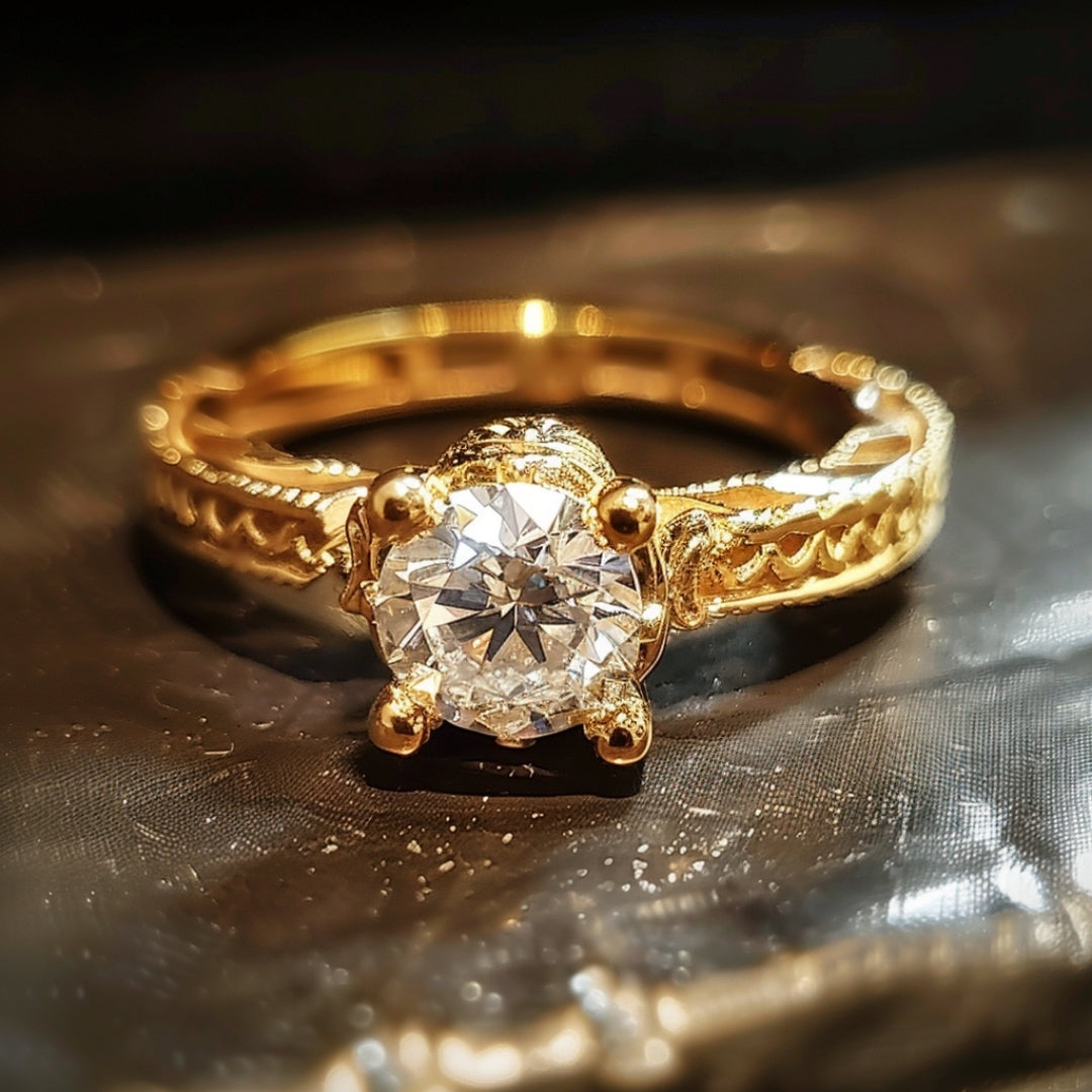 Beautiful Gold Ring with Unique Style