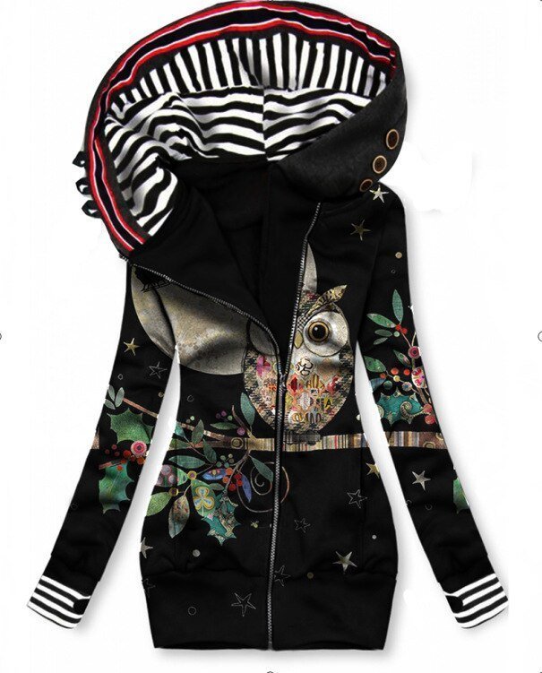 KS | Artistic asymmetric zip-up hoodie