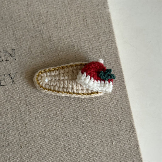 Comstylish Christmas Handmade Crochet Hair Clip
