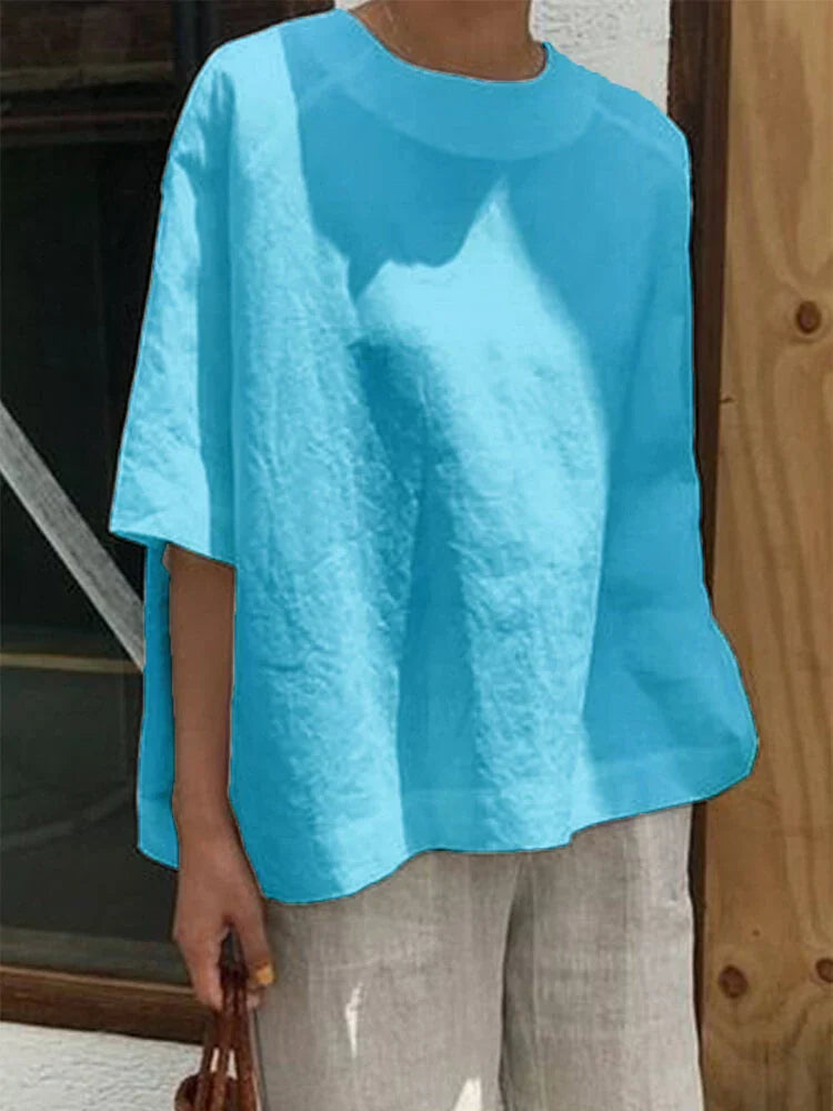 KS | Comfortable, loose round neck top