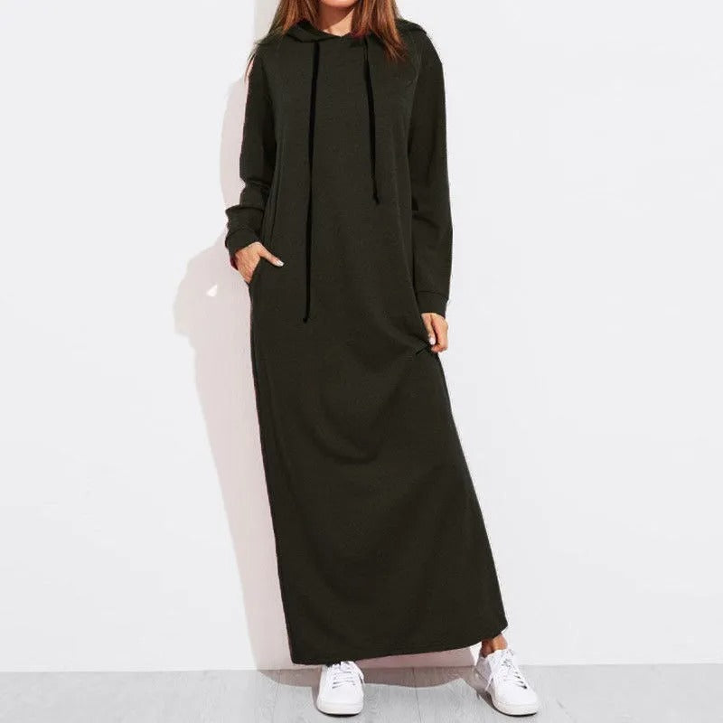 JO | Casual maxi dress with hood