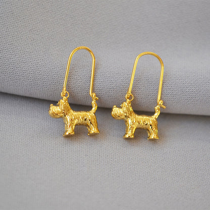 Vintage Handmade Gold Earring