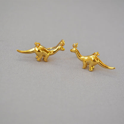Vintage Handmade Gold Earring