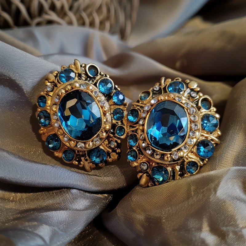 Delicate Artisan Gold Earring