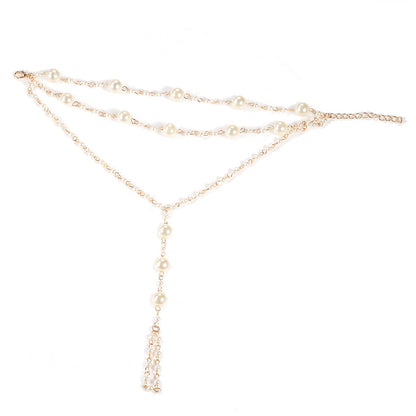 Classic Pearl Anklet with Timeless Appeal