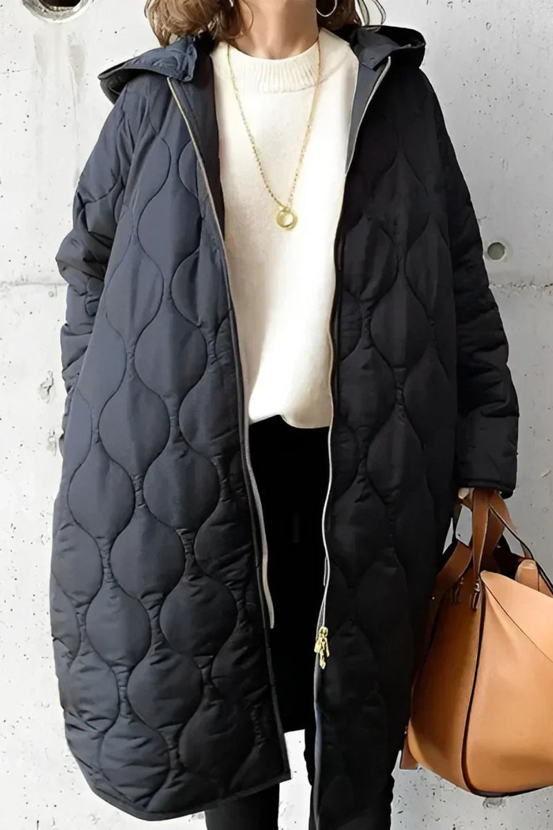 KS | Quilted coat with hood