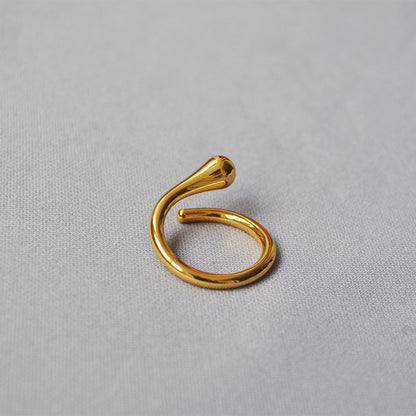 Delicate Artisan Gold Ring