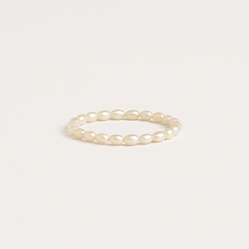 Delicate Artisan Pearl Ring