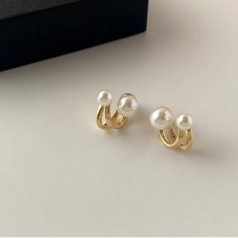 Delicate Artisan Gold Earring