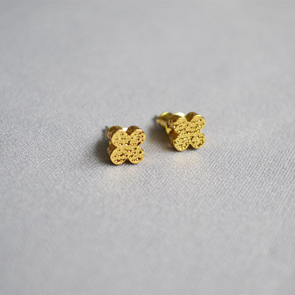 Delicate Artisan Gold Earring