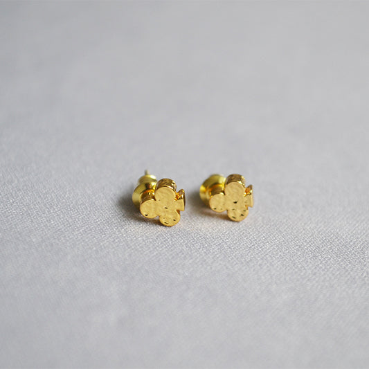 Delicate Artisan Gold Earring