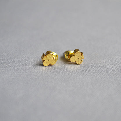Delicate Artisan Gold Earring