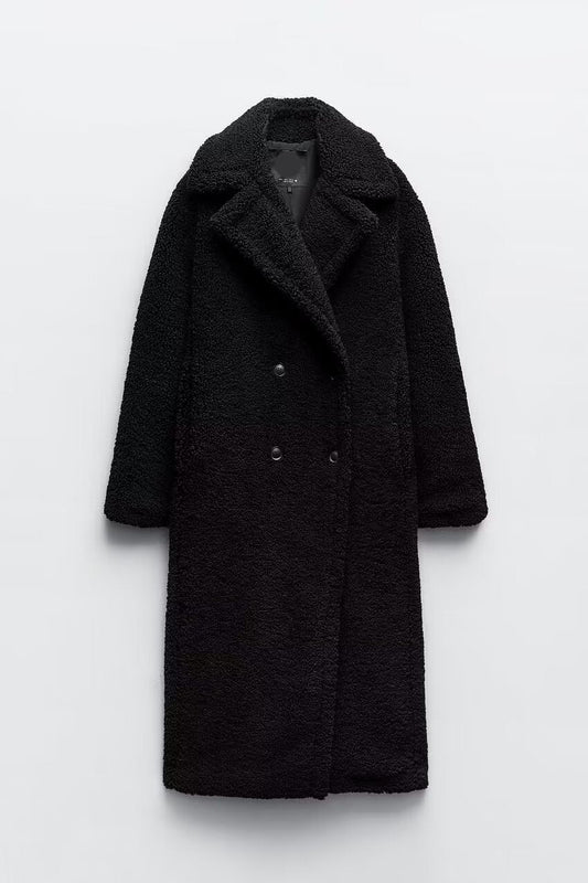 JO | Long teddy coat for women