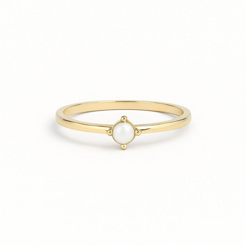 Delicate Artisan Gold Ring