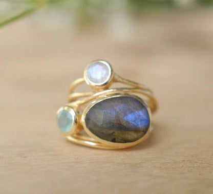 Delicate Artisan Gold Ring