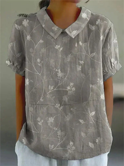 KS | Blouse with floral print for women