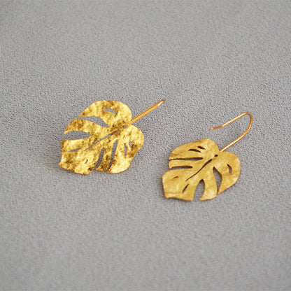 Delicate Artisan Gold Earring