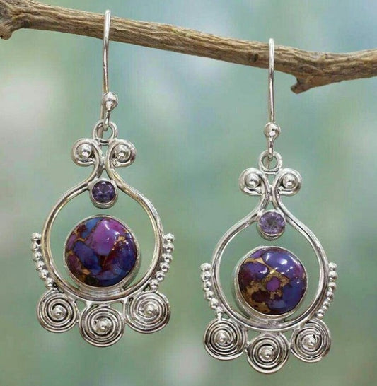 Vintage Handmade Silver Earring