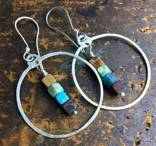 Vintage Handmade Silver Earring