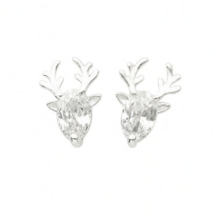 Christmas Silver Earrings