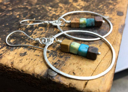 Vintage Handmade Silver Earring