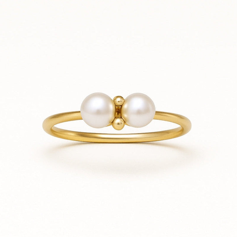 Delicate Artisan Gold Ring