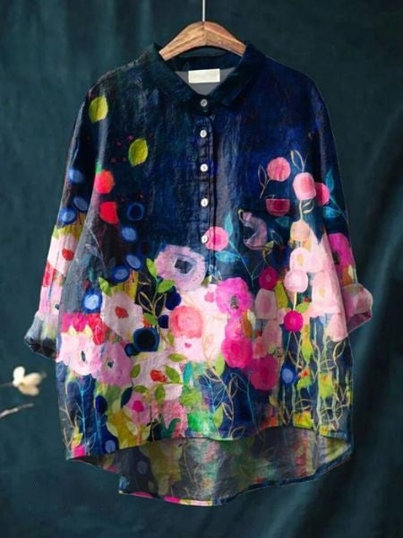 KS | Elegant and versatile floral blouse