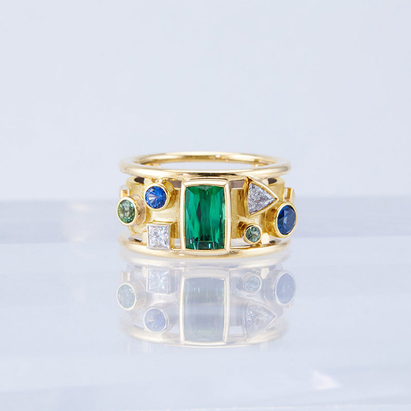 Delicate Artisan Gold Ring