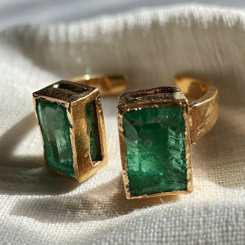 Delicate Artisan Gold Earring