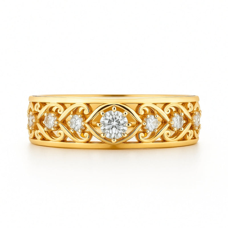 Romantic Gold Ring for Special Moments