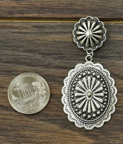 Vintage Handmade Silver Earring