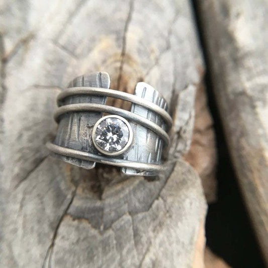Delicate Artisan Silver Ring
