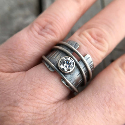 Delicate Artisan Silver Ring