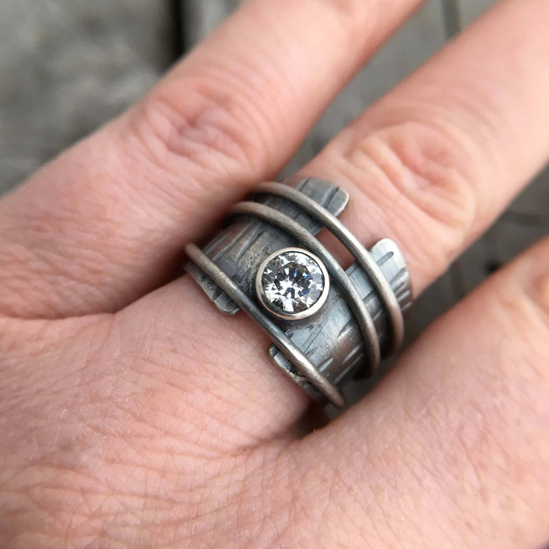 Delicate Artisan Silver Ring