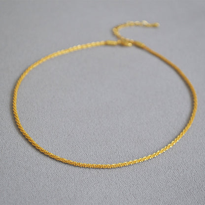 Vintage Handmade Gold Necklace