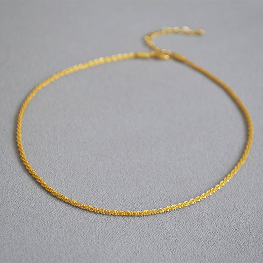 Vintage Handmade Gold Necklace