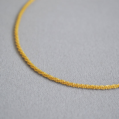 Vintage Handmade Gold Necklace
