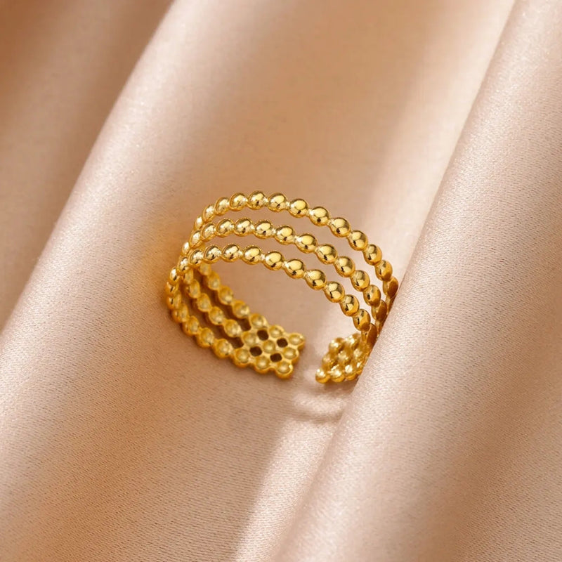 Delicate Artisan Gold Ring