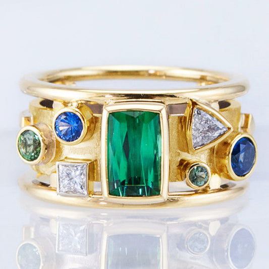Delicate Artisan Gold Ring