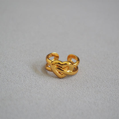 Delicate Artisan Gold Ring