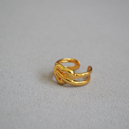 Delicate Artisan Gold Ring