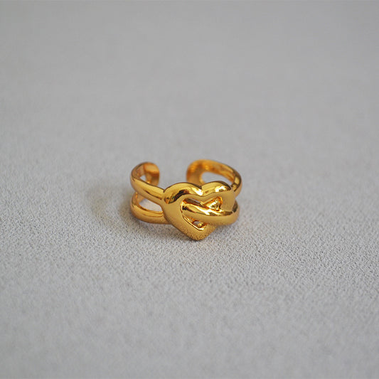 Delicate Artisan Gold Ring