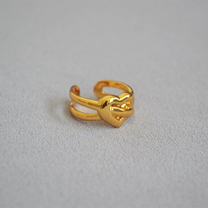 Delicate Artisan Gold Ring