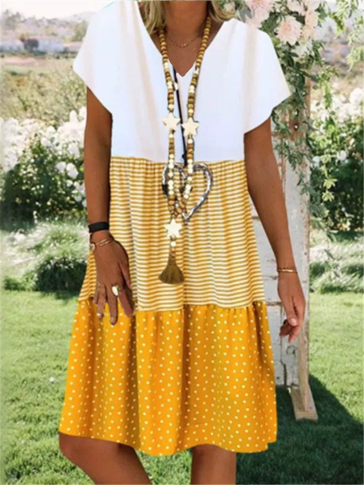 KS | 3-color loose midi dress