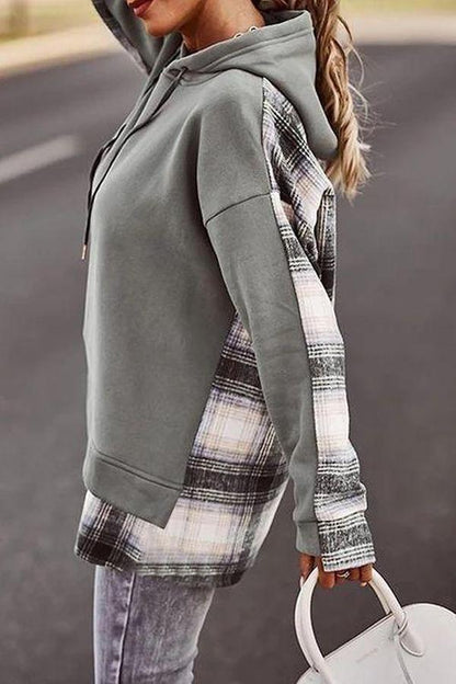 JO | Comfortable long-sleeved patchwork sweatshirt