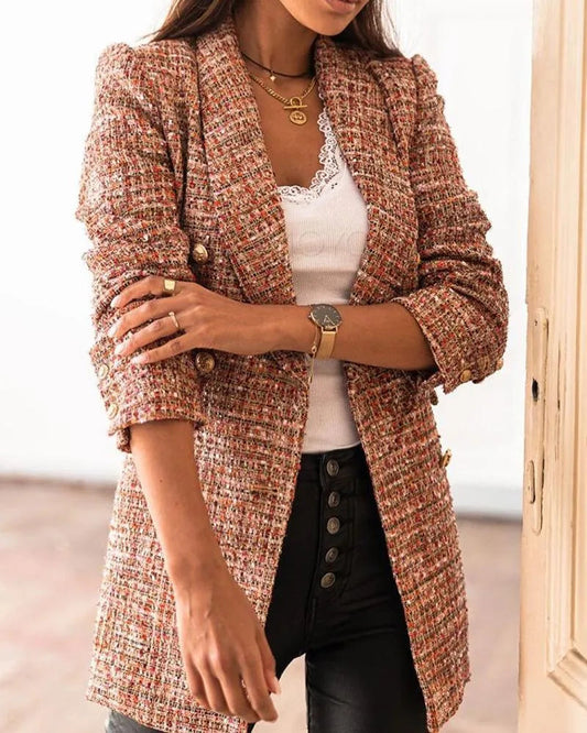 JO | Elegant collection - Detailed texture, golden buttons - Perfect for work or elegant occasions