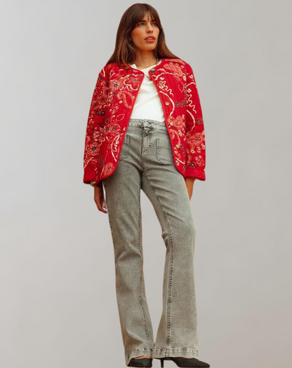 JO | Casual printed soft jacket
